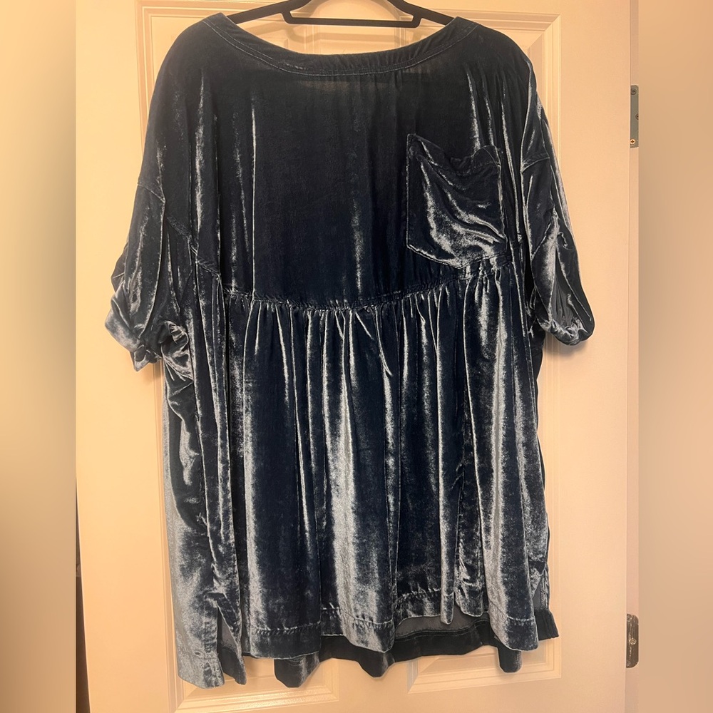 Free People Moon City Velvet Top